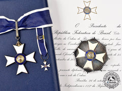 Brazil, Federative Republic. An Order Of Rio Branco, Ii Class Grand Officer Set, Named To Jim Kolbe (R-Az)