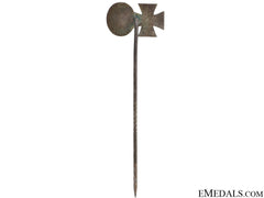1939 Iron Cross & Silver Wound Badge Stickpin
