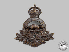 Canada, Cef. A Canadian Army Pay Corps Officer's Cap Badge, Type Ii With Six Maple Leaves Design
