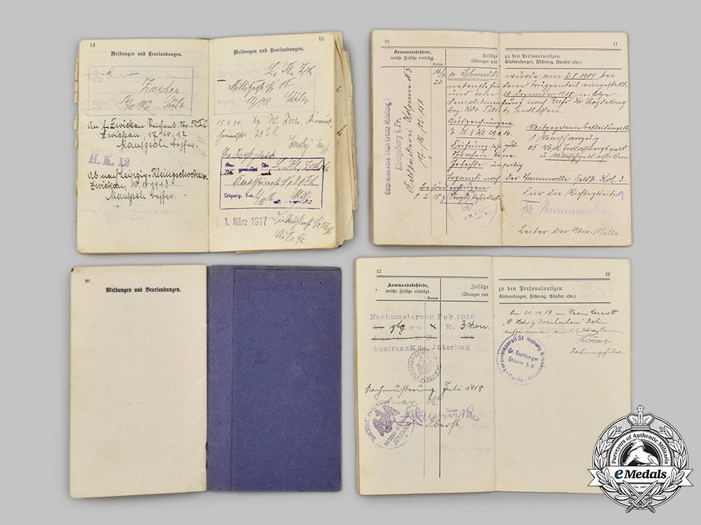 germany,_imperial._a_mixed_lot_of_first_world_war_militärpaße_34_m21_mnc7445_1