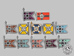 Germany, Third Reich. A Lot Of Winterhilfswerk Wehrmacht Standard Donation Badges