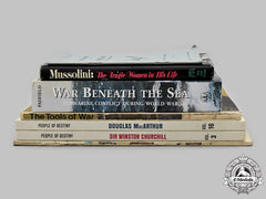 United Kingdom, United States, Italy. Lot Of Seven Second War Themed Publications