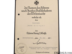 An Early Luftwaffe Group Of Award Documents