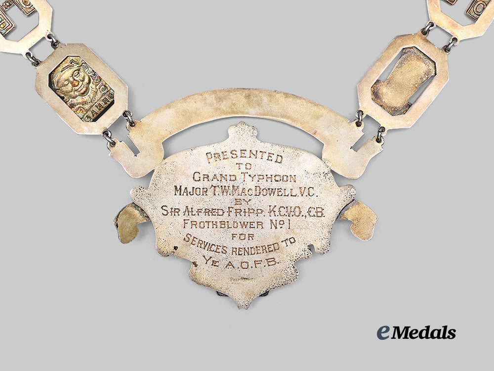 united_kingdom,_canada._an_ancient_order_of_froth_blowers_collar_to_thain_wendell_mac_dowell,_v._c._recipient_for_actions_at_vimy_ridge,1917_e_medals__g_b8637_11