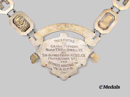 united_kingdom,_canada._an_ancient_order_of_froth_blowers_collar_to_thain_wendell_mac_dowell,_v._c._recipient_for_actions_at_vimy_ridge,1917_e_medals__g_b8637_11