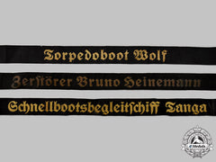 Germany, Kriegsmarine. A Lot Of Cap Tally Ribbons