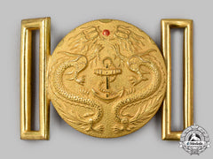 China, Republic. A Rare Chinese Navy Officer's Belt Buckle, C. 1943