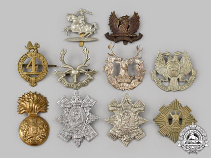 united_kingdom._a_lot_of_ten_cap/_glengarry_badges_44_m21_mnc1883_1