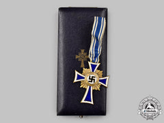Germany, Third Reich. An Honour Cross Of The German Mother, Gold Grade With Case, By Carl Poellath
