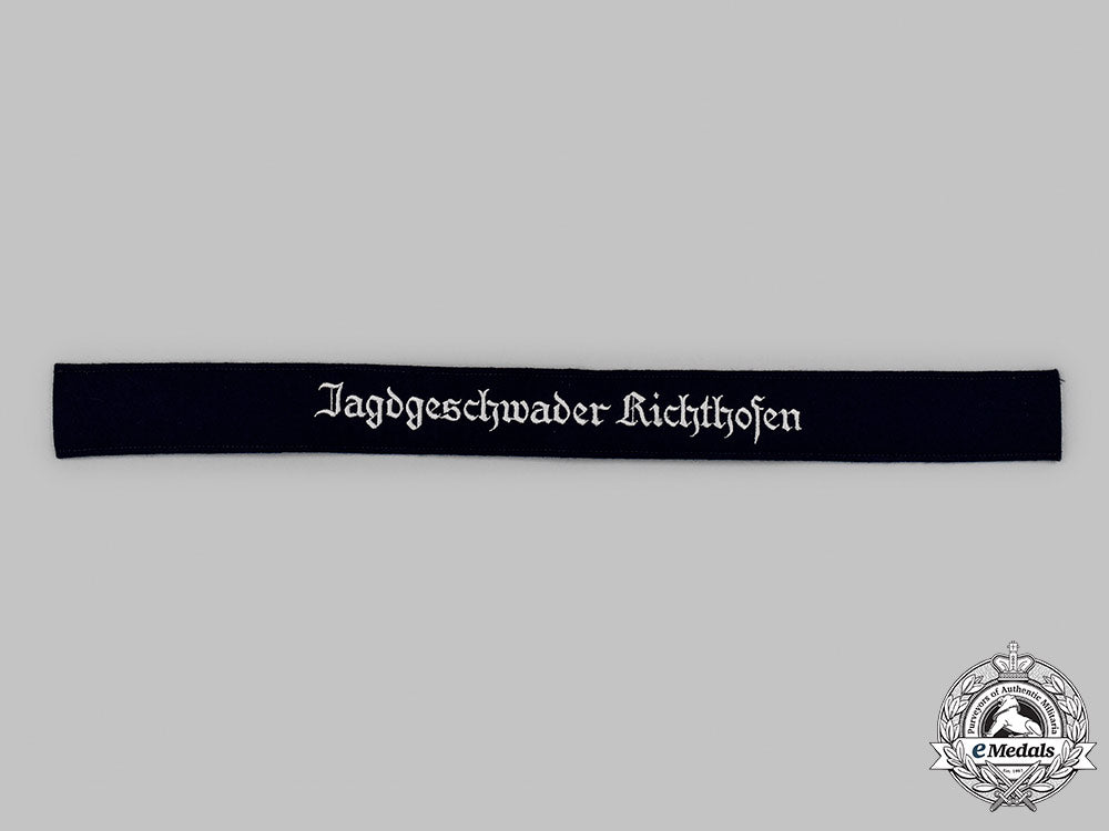 germany,_luftwaffe._a_mint_and_unissued_jagdgeschwader_richthofen_em/_nco’s_cuff_title_49_m21_mnc7463