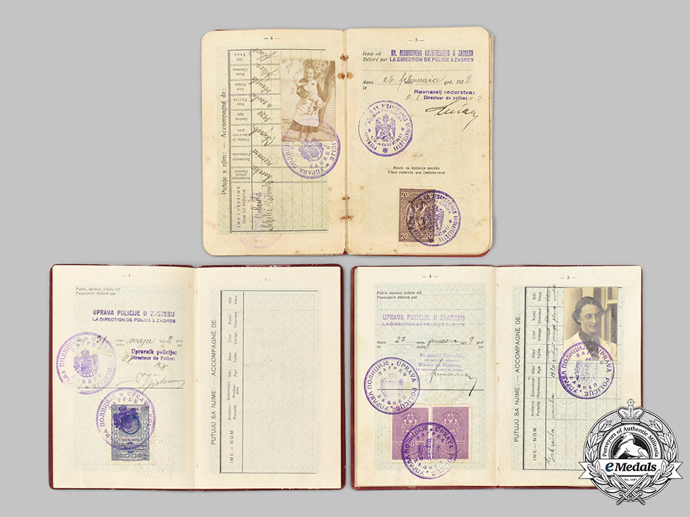 yugoslavia,_kingdom._three_passports_issued_to_ella_ničolić-_podrinska_50_m21_mnc5446_1
