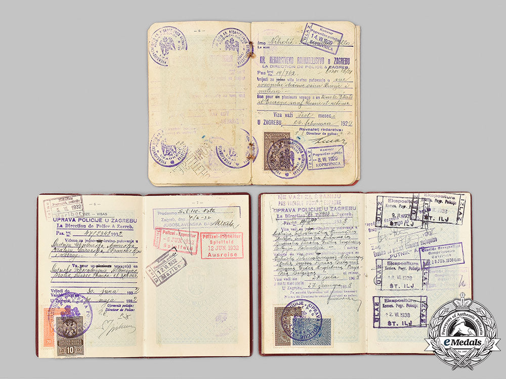 yugoslavia,_kingdom._three_passports_issued_to_ella_ničolić-_podrinska_51_m21_mnc5448_1