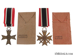 Pair Of War Merit Crosses