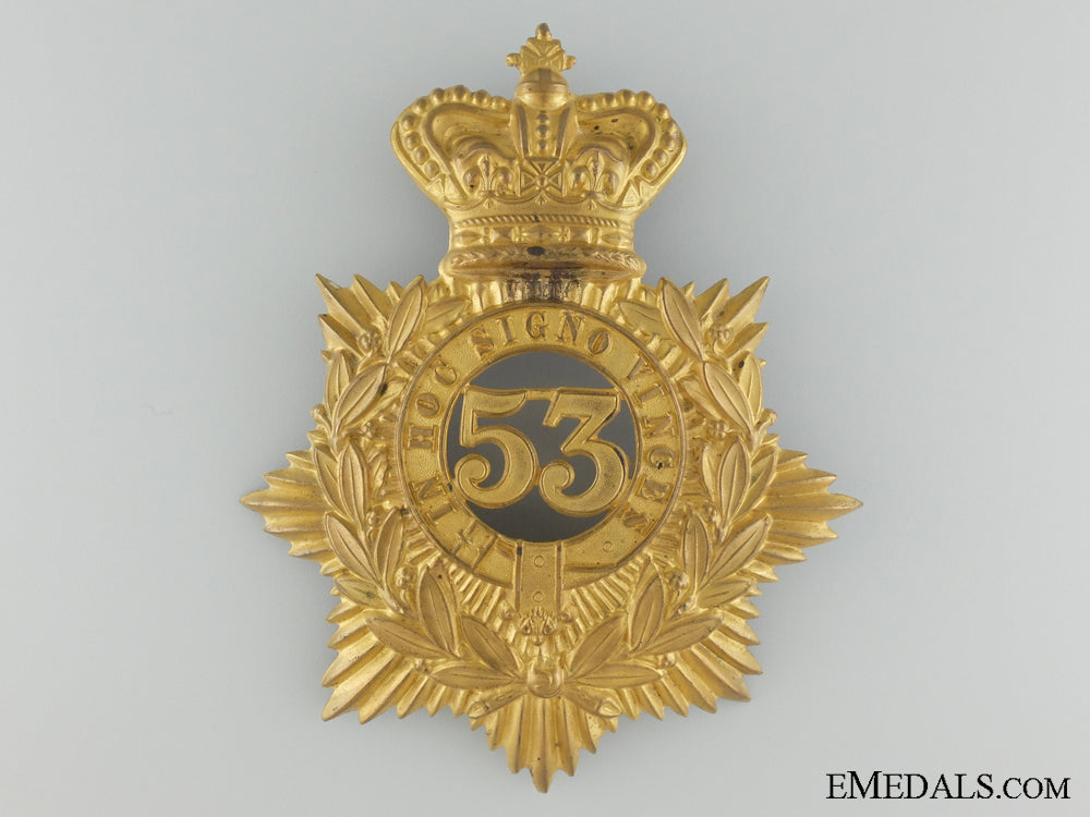 53_rd_sherbrooke_battalion_of_infantry_officer's_helmet_plate,_c.1880_53rd_sherbrooke__536d1992756cd