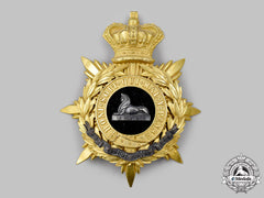 United Kingdom. A Lincolnshire Regiment Officer's Helmet Plate, C.1890