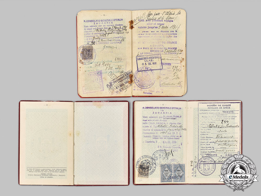 yugoslavia,_kingdom._three_passports_issued_to_ella_ničolić-_podrinska_54_m21_mnc5451_1