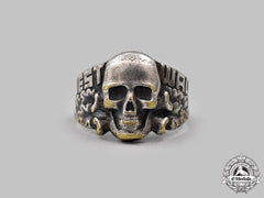 Germany, Third Reich. A West Wall Commemorative Totenkopf Ring