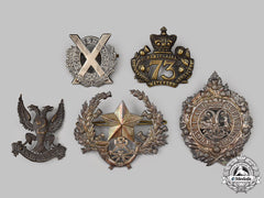 United Kingdom. A Lot Of Five Cap/Glengarry Badges