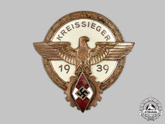 Germany, Hj. A 1939 National Trade Competition Victor’s Badge, Bronze Grade, By Hermann Aurich