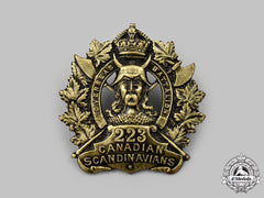 Canada, Cef. A 223Rd Infantry Battalion "Canadian Scandinavians" Cap Badge