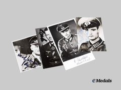 Germany, Third Reich. A Lot of Post-War Signed Knight’s Cross Winner Photographs