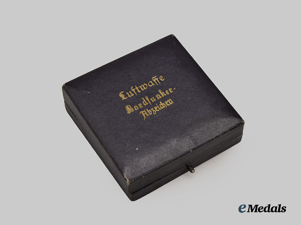 Germany, Luftwaffe. A Radio Operator Badge Presentation Case, Refurbished Late-War Example