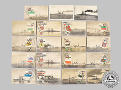 Germany, Imperial. A Collection Of Dreadnought Battleship Wartime Postcards