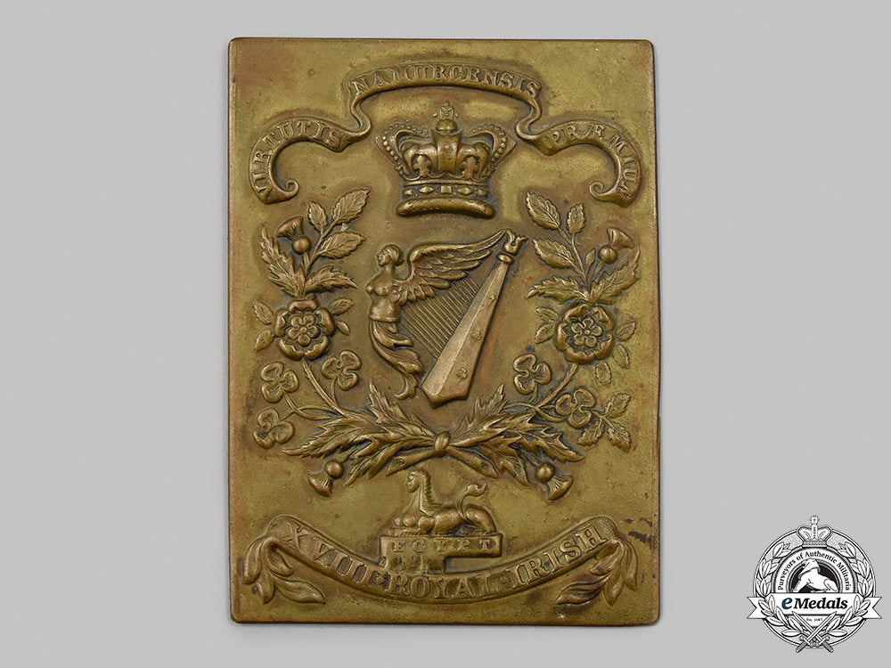 united_kingdom._an18_th(_the_royal_irish)_regiment_of_foot_shoulder_belt_plate,_c.1885_60_m21_mnc2378