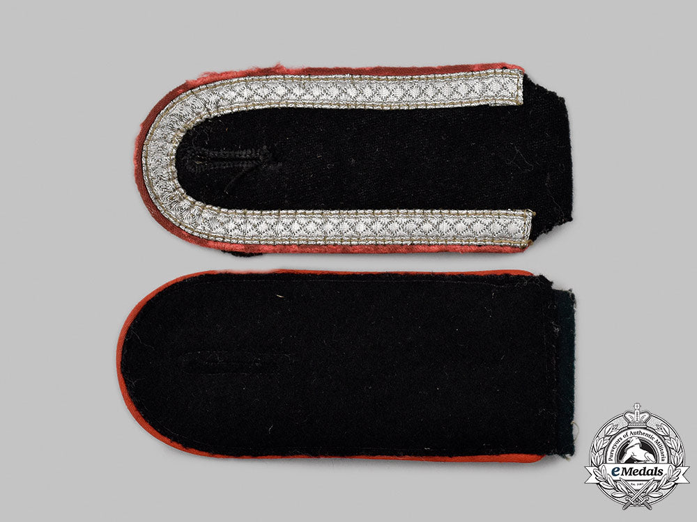 Germany, Ss. A Pair Of Waffen-Ss Shoulder Straps For Enlisted Ranks ...
