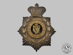 United Kingdom. An 18Th (The Royal Irish) Regiment Of Foot Helmet Plate, C.1885