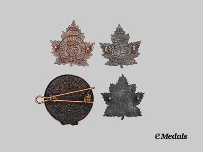 canada,_c_e_f._a_lot_of_four_cap_badges_e_medals__c7540_3