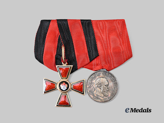 russia,_imperial._a_medal_bar_with_order_of_st._vladimir,_i_v_class_in_gold_and_tsar_alexander_i_i_i_commemorative_medal_e_medals__e_u24859_2