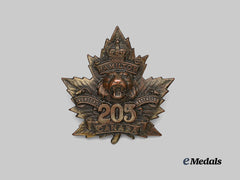 Canada, CEF. A 205th Infantry Battalion "Hamilton Tiger Battalion" Cap Badge
