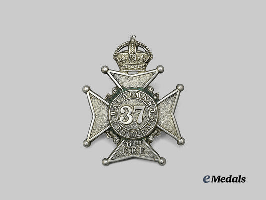 canada,_c_e_f._a37th_haldimand_rifles_first_war_cap_badge,_by_gaunt_e_medals__c7426_2