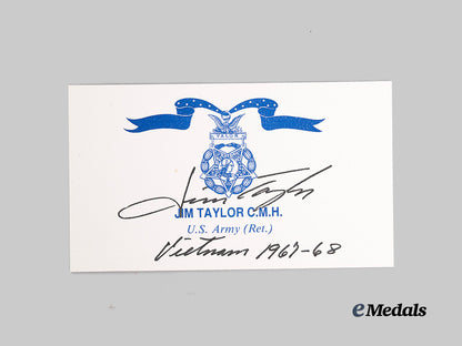 united_states._a_signed_photograph_of_vietnam_war_congressional_medal_of_honor_recipient,_captain(_armor)_james_allen_taylor_e_medals__w8673_5