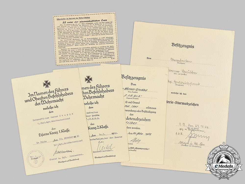 germany,_heer._a_lot_of_award_documents_to_werner_grubba,_infantry_regiment_großdeutschland_72_m21_mnc6460
