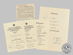 Germany, Heer. A Lot Of Award Documents To Werner Grubba, Infantry Regiment Großdeutschland