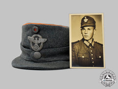 Germany, Ordnungspolizei. A Gendarmerie Em/Nco’s M43 Field Cap, With Owner Photo