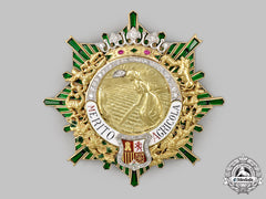 Spain, Fascist State. A Superb Order For Agricultural Merit, Grand Cross Star In Gold & Diamonds, C.1935