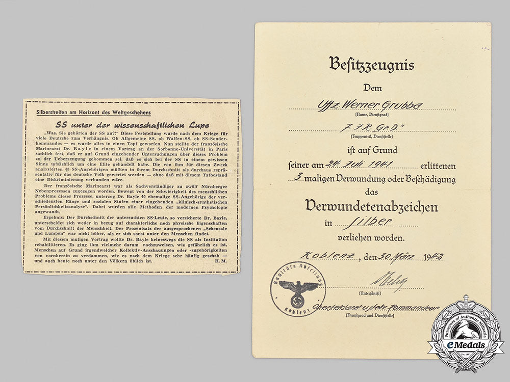 germany,_heer._a_lot_of_award_documents_to_werner_grubba,_infantry_regiment_großdeutschland_75_m21_mnc6462