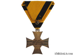 Austrian Long Service Cross With Dedication