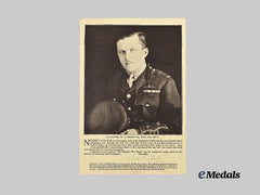Canada, CEF. A Signed Souvenir Article & Photograph of Lieutenant-Colonel William A. Bishop, V.C.