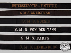Germany, Imperial. A Collection Of Naval Tally Ribbons