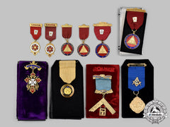 Canada, Commonwealth. A Lot Of Ten Masonic Order Badges