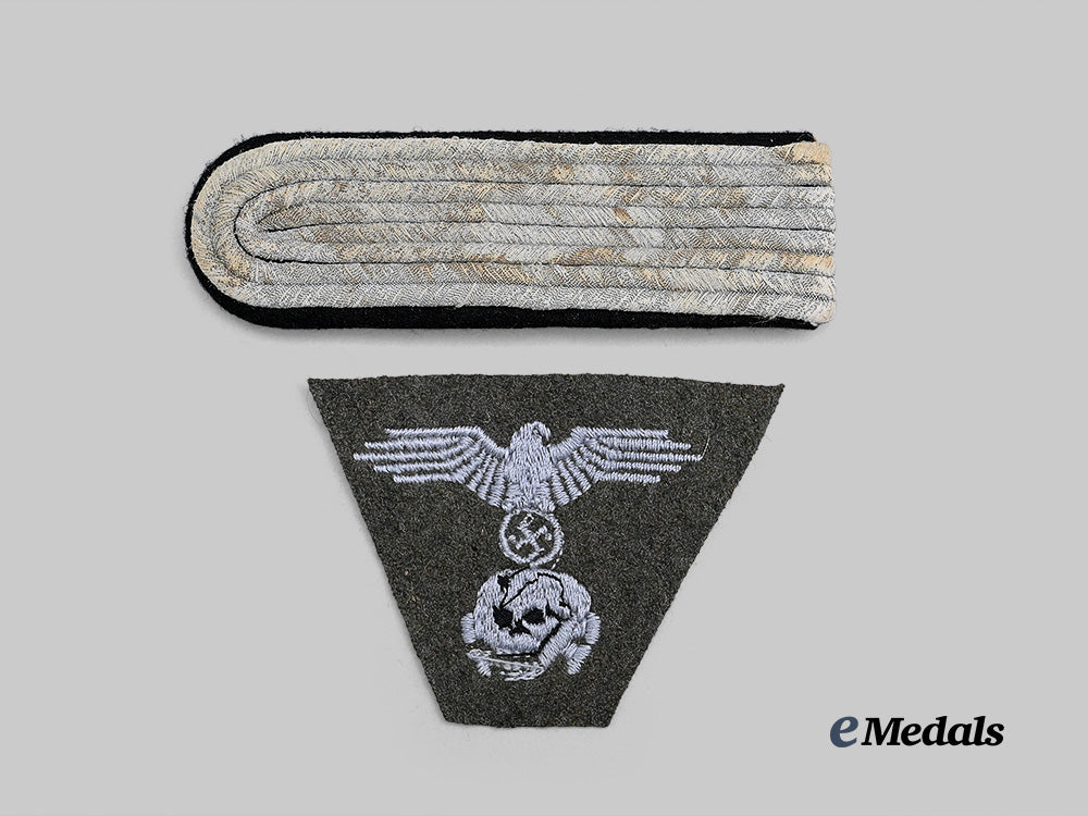 Germany, Wehrmacht. A Pair Cloth Insignia, Heer and Waffen-SS Issue