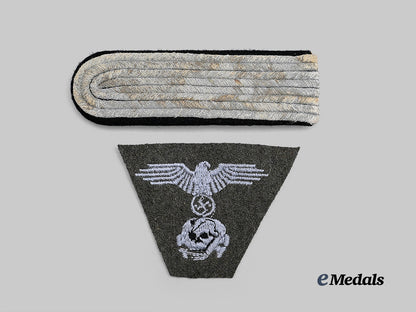 Germany, Wehrmacht. A Pair Cloth Insignia, Heer and Waffen-SS Issue
