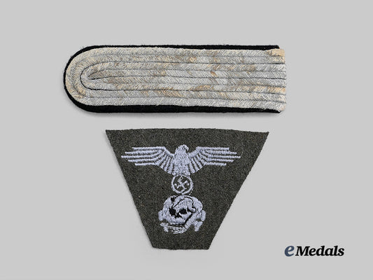 Germany, Wehrmacht. A Pair Cloth Insignia, Heer and Waffen-SS Issue