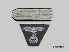 Germany, Wehrmacht. A Pair Cloth Insignia, Heer and Waffen-SS Issue