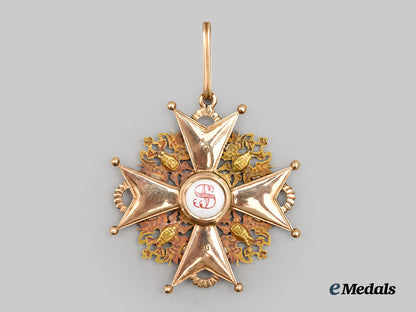 russia,_imperial._a_rare_order_of_saint_stanislaus,_i_class_cross_set,_by_keibel___m_n_c8929