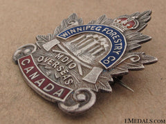 Wwi Manitoba Forestry Company No.10 Pin Cef